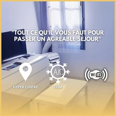 Apartment Hyper Centre-lumineux-clim-wifi *